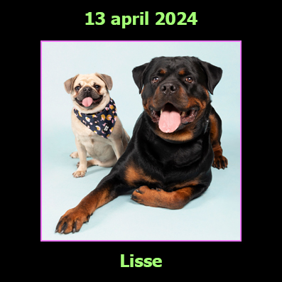 13 april 2024